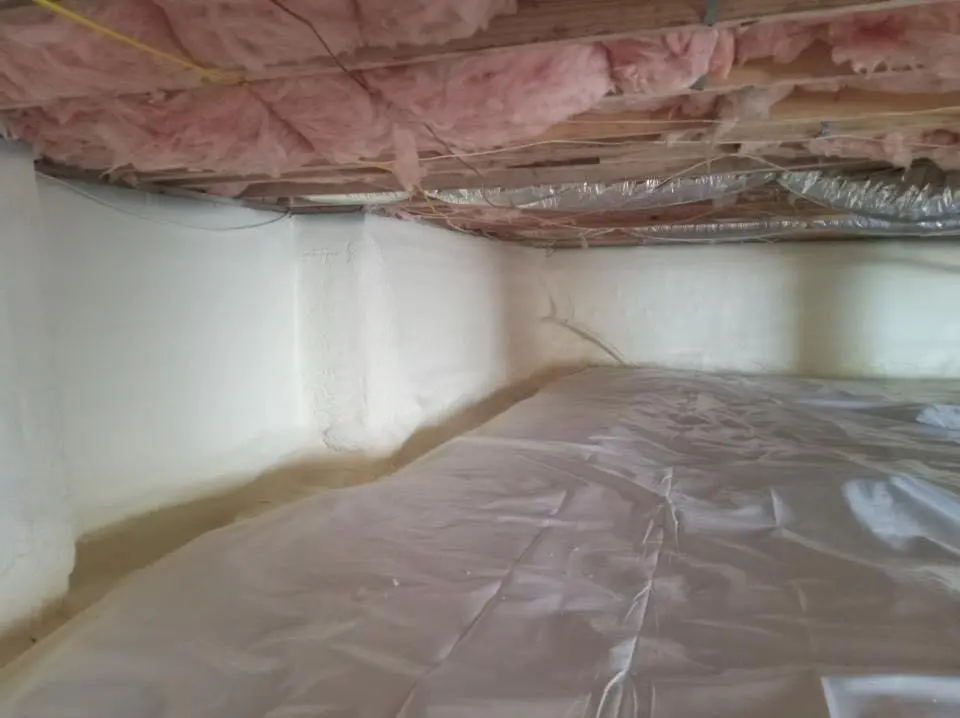 Crawl space encapsulation with closed-cell spray foam for Spray Foam Roofing Repair in Perris